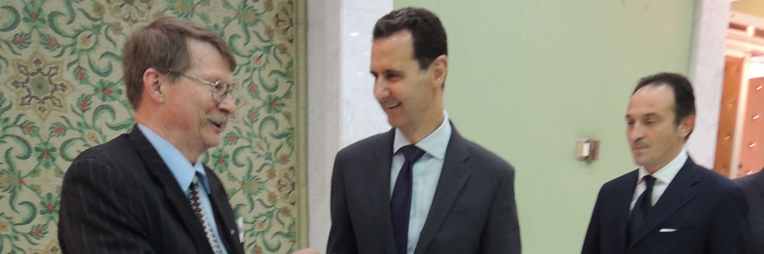 Jaromír Kohlíček a Bašár Assad